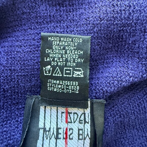 Layers By Lizden Marvelus Cardigan Womens Plus One Size Blue Acrylic Fringe - Picture 4 of 6